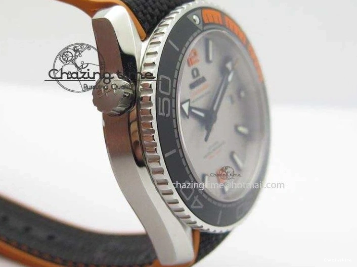 0411 ComfortFit 2016 Planet Ocean 45mm SS JHF Gray Dial On Nylon Strap A 8226